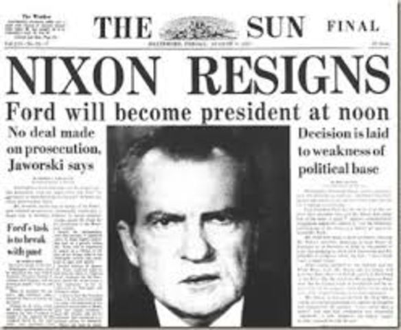 Nixon Resigns