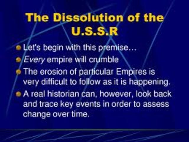 The Dissolving of the Soviet Union