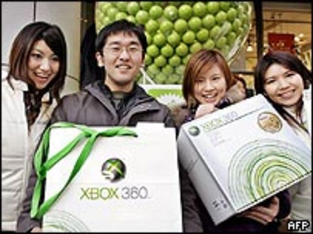 Xbox 360 in Erope and japan