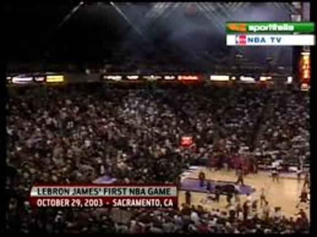 Lebron James primero juego