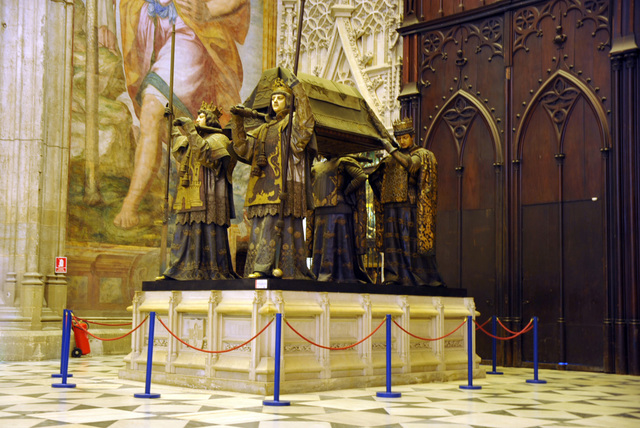 Remains are moved to Seville where they lie today