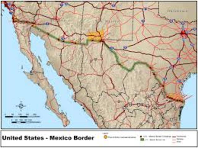 Southern U.S. Border Established
