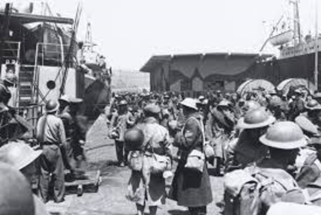 British forces arrive in Greece