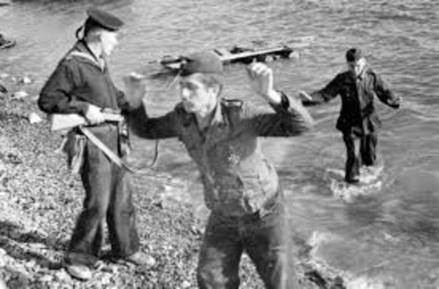 Germans surrender in the Crimea