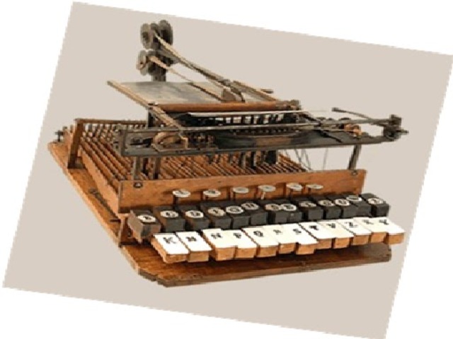 Primer maquina de escribir exportada a Brasil