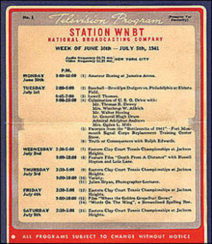 England is first country with regular TV broadcasts