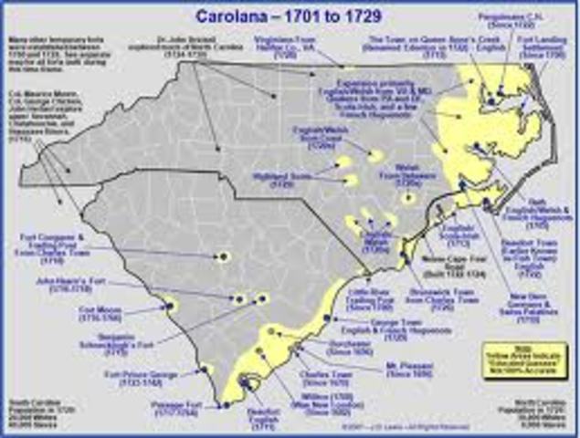 Carolina is divided into North and South.