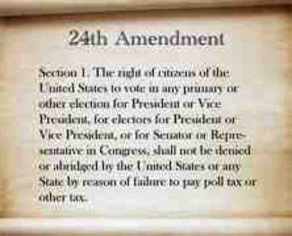 24th Amendment passes