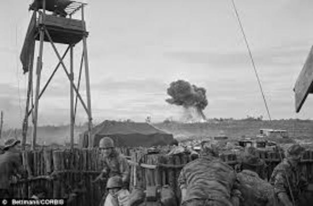 U.S. commits combat troops to South Vietnam