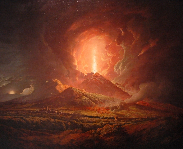 MT. VESUVIUS ERUPTS