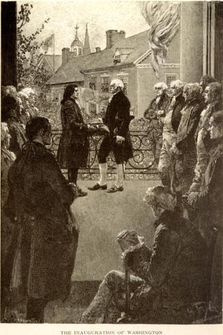 First President was sworn in or inaugurated