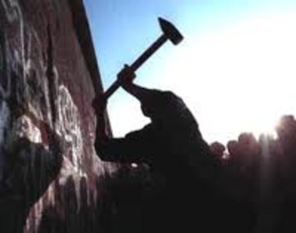 Berlin Wall is demolished