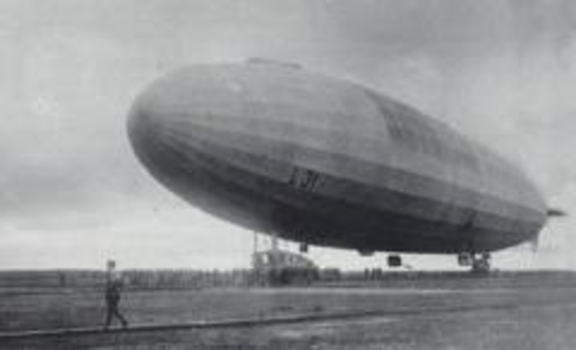 The first Zeppelin raid on Britain