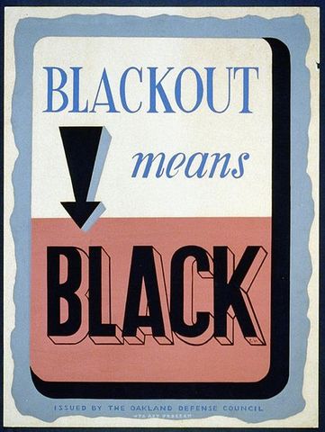 The "dim-out" replaces the "blackout"
