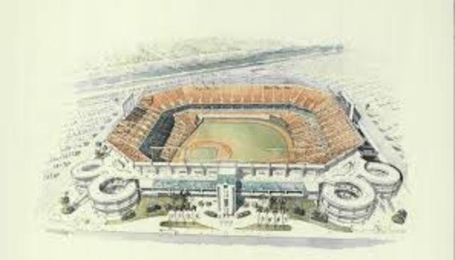 Joe Robbie Stadium in Miami, Opens