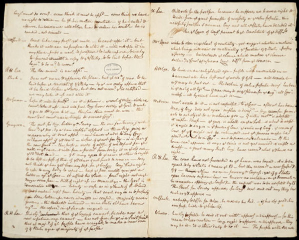 Debate over Bill of Rights