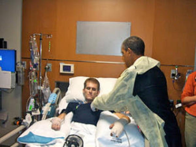 Crabbe in the hospital