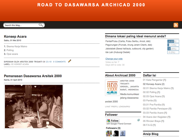 Launching 'Road To Dasawarsa Archicad 2000' Blog