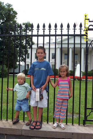 In front of the White House