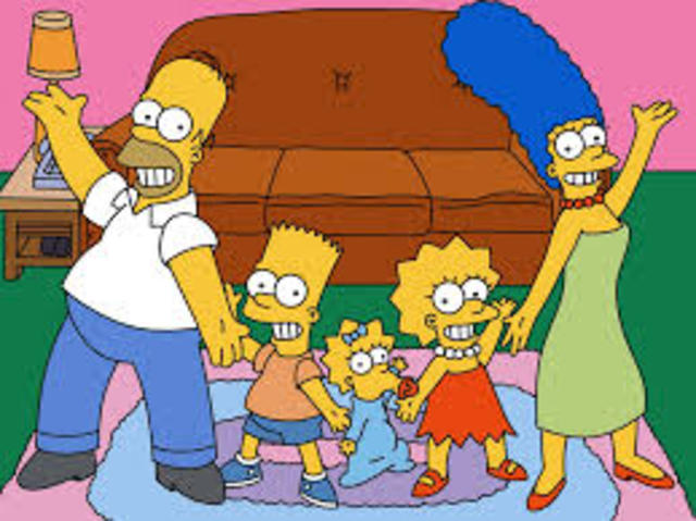 Simpsons aired for the first time.