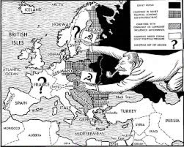 Iron Curtain decsends over Europe