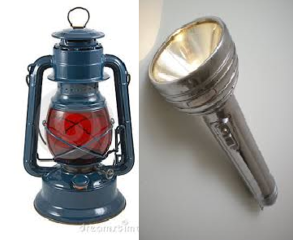 Non invention of flashlights