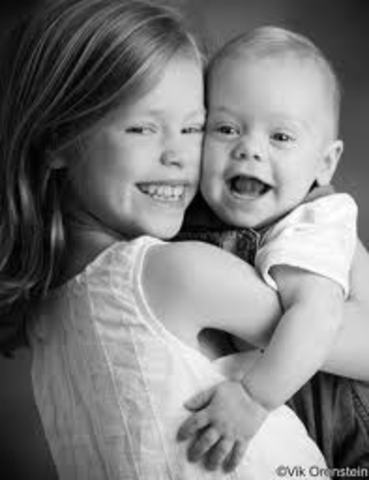 I became a big sister for the second time.