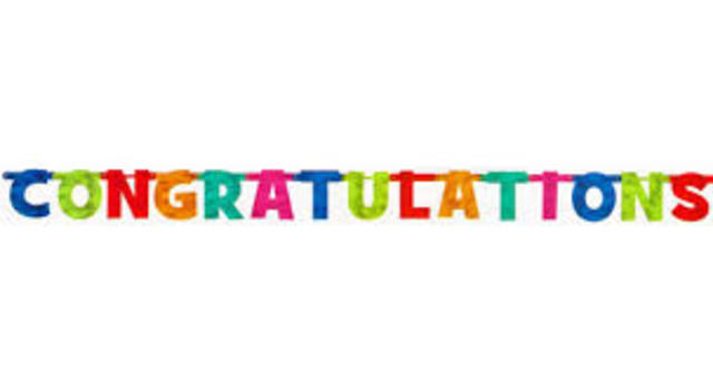 I graduated the 8th grade.