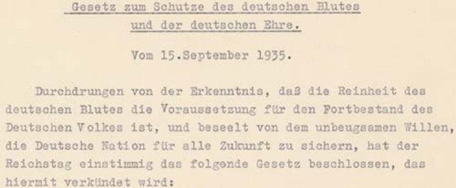 Law for the Protection of German Blood and Honor
