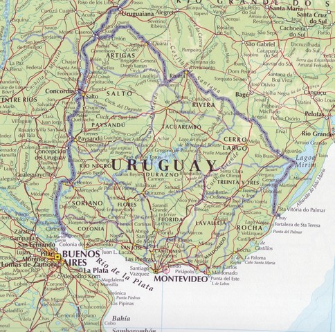British force a settlement of the war between Argentina and Brazil over the "Banda Oriental." This long-contested land becomes newly independent Uruguay.