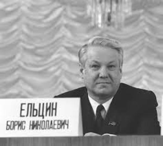 Boris Yeltsin is Elected President in Russia