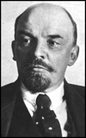 Lenin becomes leader of Russia