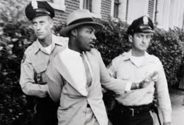 MLK arrested for the first time