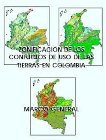 Zonificación de los conflictos de uso de las tierras en Colombia