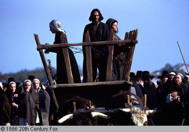 Proctor confesses falsely to save others and is taken away. Elizabeth lets him do what he thinks is right.