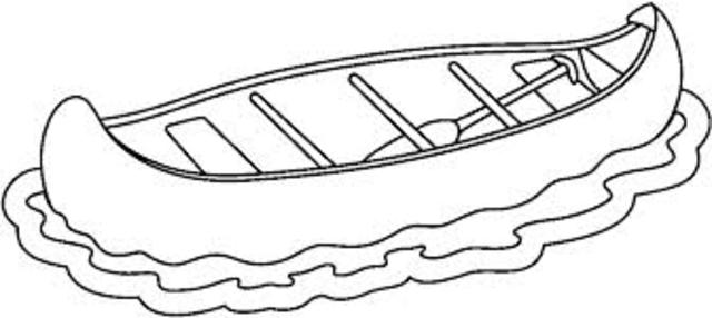 Crabbe tips the canoe