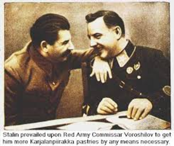 Stalin attacks Finland