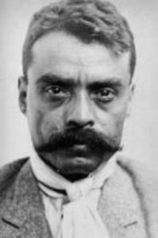 Emiliano Zapata starts the Mexican Revolution