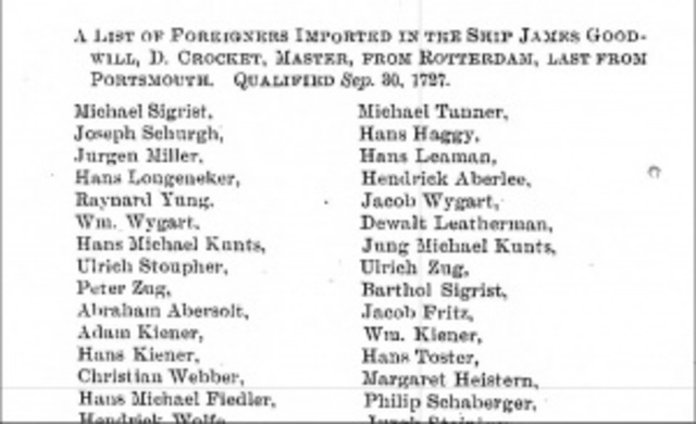 Pennsylvania's Immigration Law was created