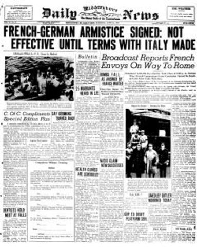 France Signs an Armastice