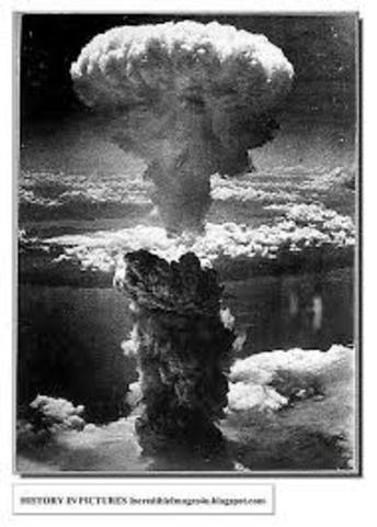 Allies use atomic bombs on Hiroshima and Nagasaki