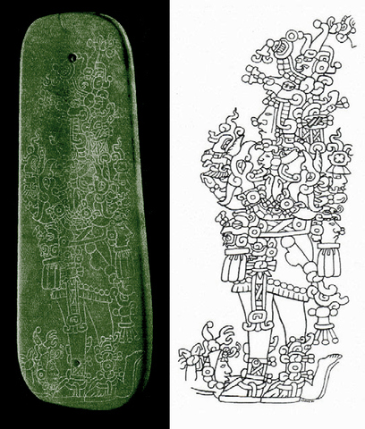 descubren placa de jade de 320 d.c.