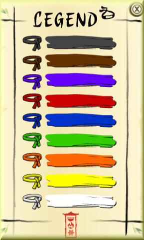 Club penguin Ninja Belts