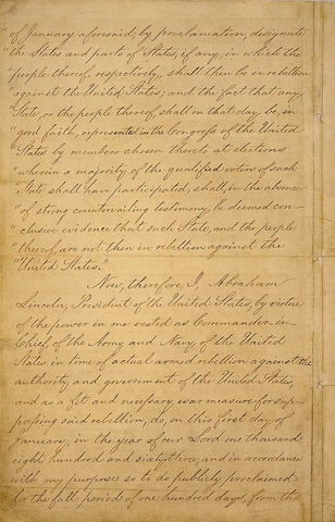 Emanicpation Proclamation