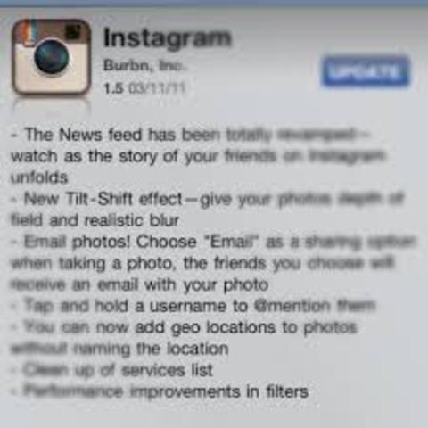 Instagram released an update