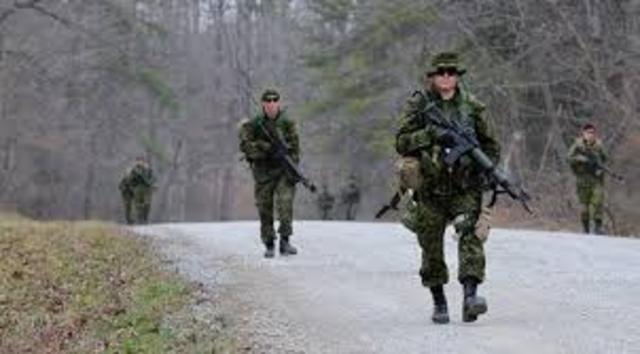 The canadian army is sent to patrol ottawa