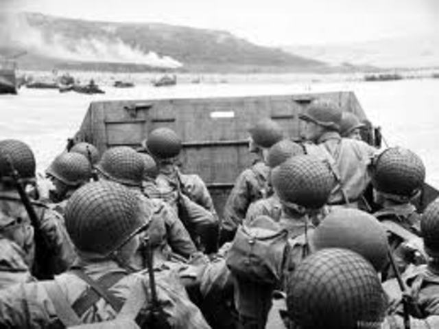 D-Day landings on the northern coast of France.