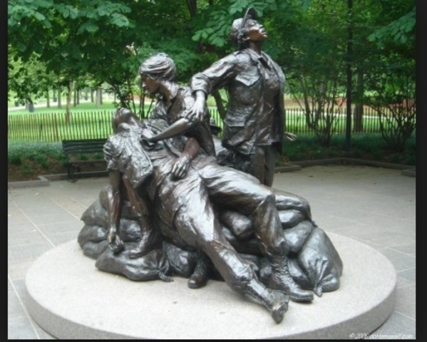 The Vietnam Memorial in Washington DC is dedicated