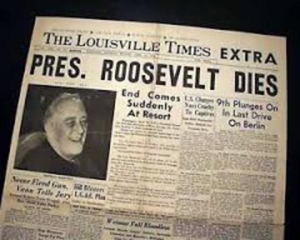 FDR dies Warm Springs