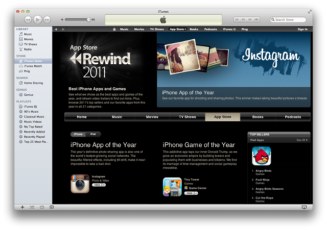 Instagram is “Iphone app of the year”